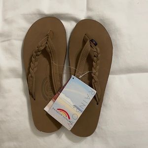 Brand new Rainbow flip flops